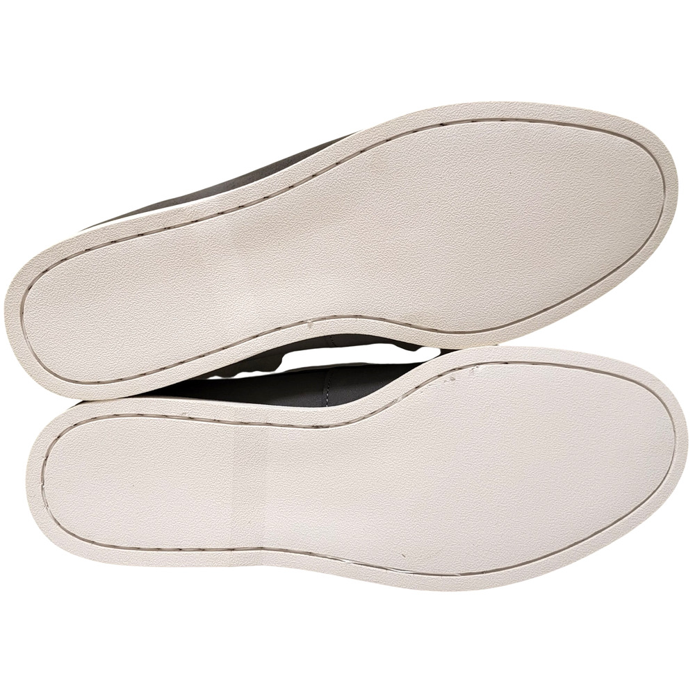 Club Room Men 2-Eye Casual Boat Shoes Elliot Size US 11M Grey Faux Leather - Picture 5 of 5